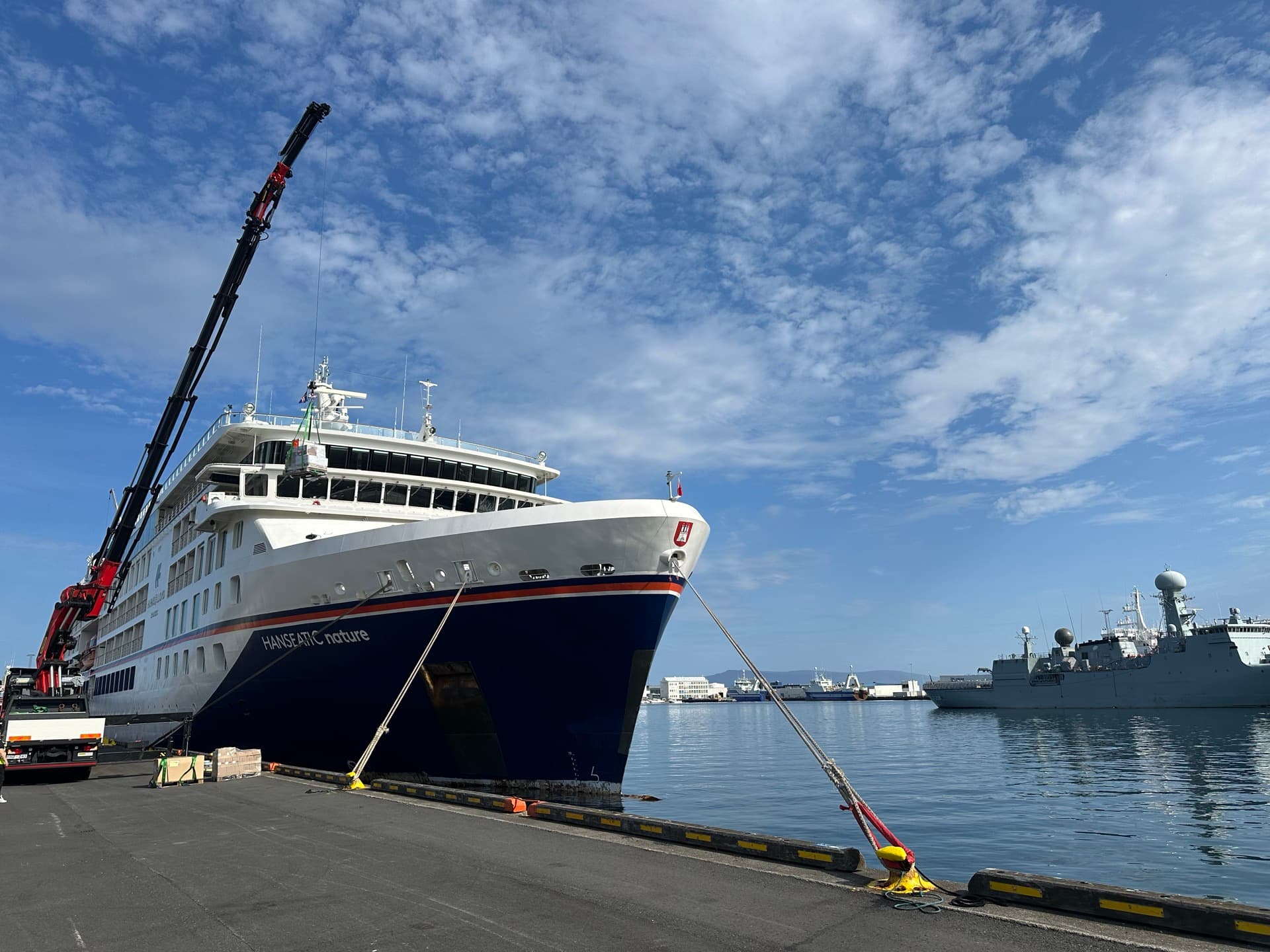 Cruise vessel at Reykjavik port